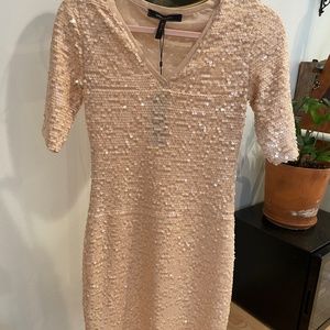 BCBGMAXAZRIA rose sparkle dress- small- new with tags